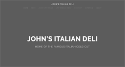 Desktop Screenshot of johnsitaliandeli.com